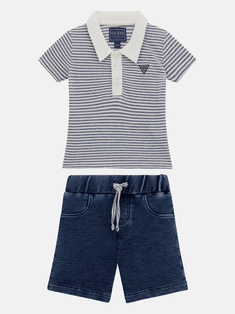 Eco Piquet Tee and Shorts Set (0-24M)