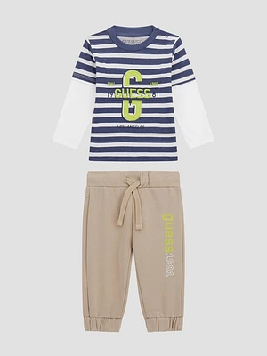 Signature Tee and Pants Set (0-24M)