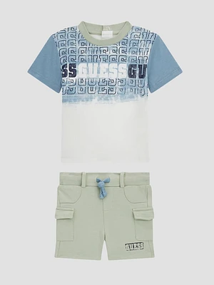 Eco Active Logo Tee and Shorts Set (0-24M)