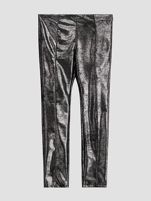 Coated Faux-Suede Leggings (7-16)