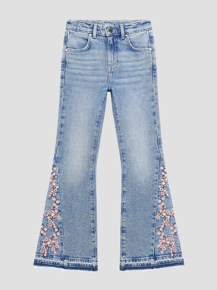 Eco Embroidered Flare Jeans (7-16)