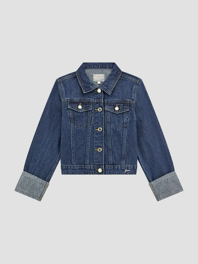 Lurex Denim Jacket (7-16)