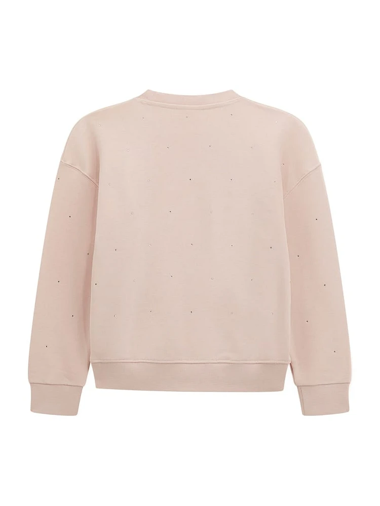 Mini Me Rhinestone Active Sweatshirt (8-16)