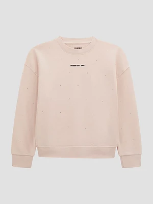 Mini Me Rhinestone Active Sweatshirt (8-16)