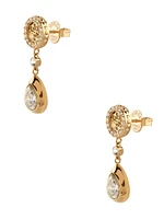 Gold-Tone Quattro G and Teardrop Earrings