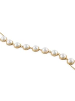 Gold-Tone Faux-Pearl Body Chain