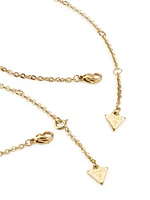 Gold-Tone Faux-Pearl Body Chain