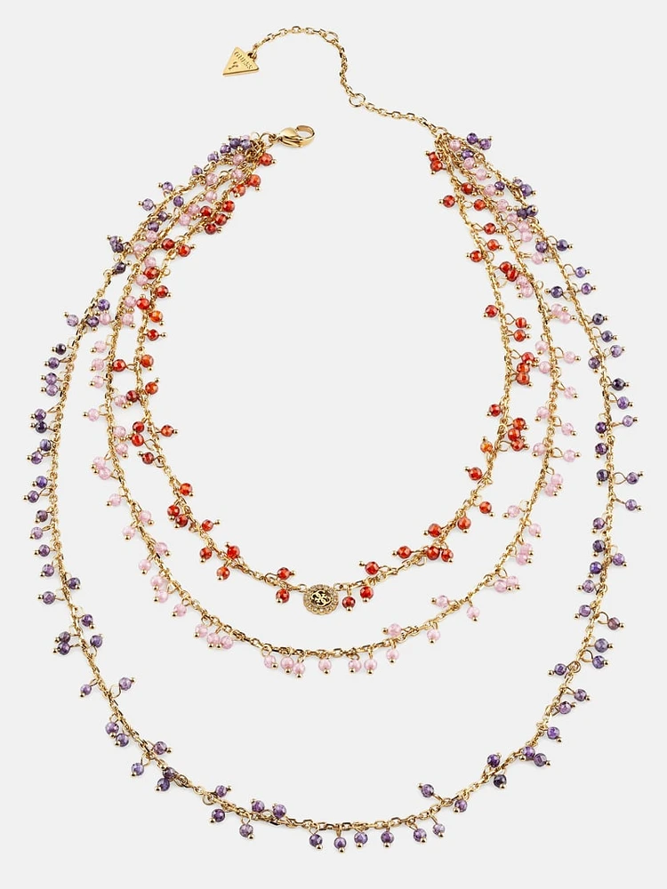 Gold-Tone Quattro G and Multi Layered Necklace