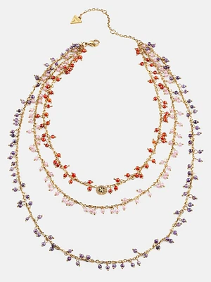 Gold-Tone Quattro G and Multi Layered Necklace