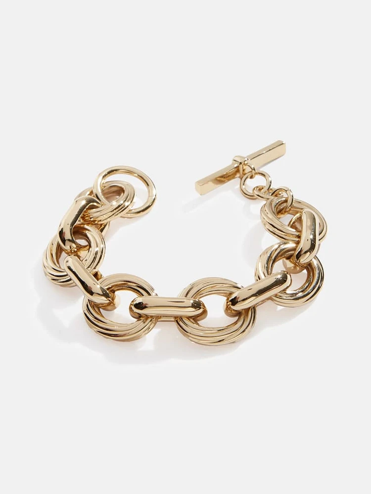Gold-Tone Toggle Chain Bracelet