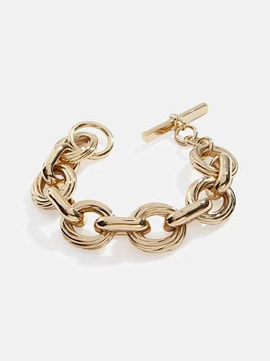 Gold-Tone Toggle Chain Bracelet