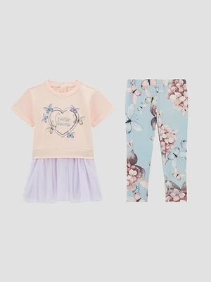 Butterfly Tee and Leggings Set (3M-7)