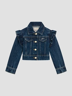 Lurex Denim Ruffle Jacket (3M-7)