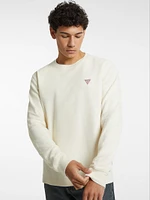 Waffle-Knit Mini Triangle Long-Sleeve Tee