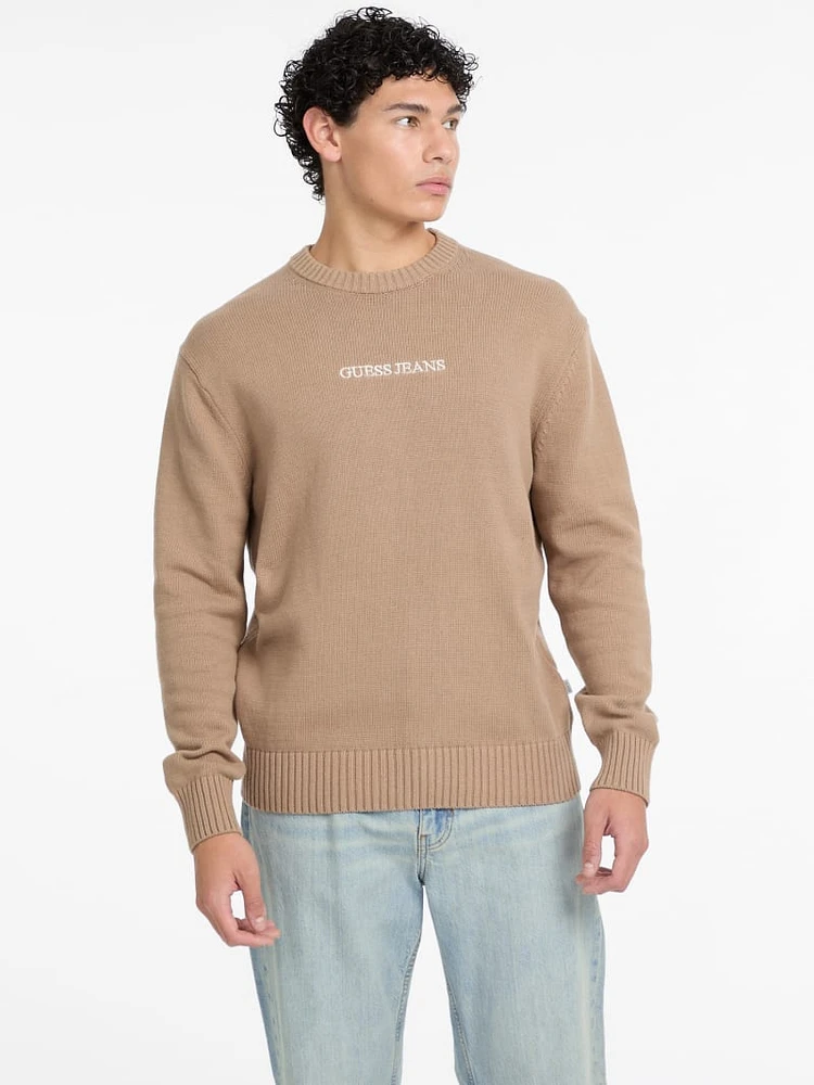 Embroidered Logo Sweater