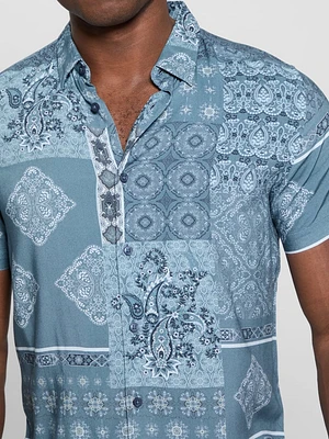 Eco Rayon Patchwork Shirt