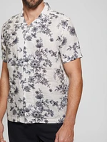 Eco Linen Freehand Floral Shirt