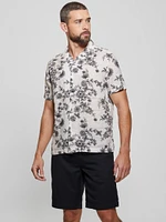 Eco Linen Freehand Floral Shirt