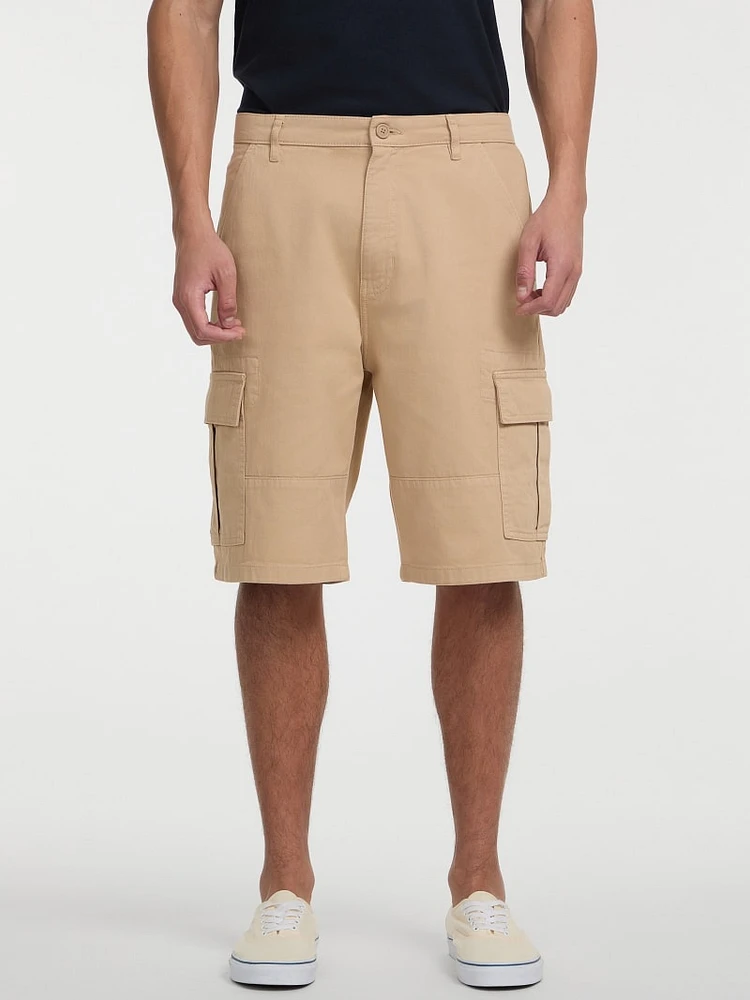 Twill Cargo Chino Shorts