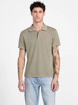 Dario Textured Knit Polo