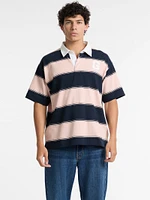 Eco Striped Rugby Polo