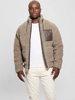 Faux-Sherpa Full-Zip Jacket