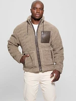 Faux-Sherpa Full-Zip Jacket