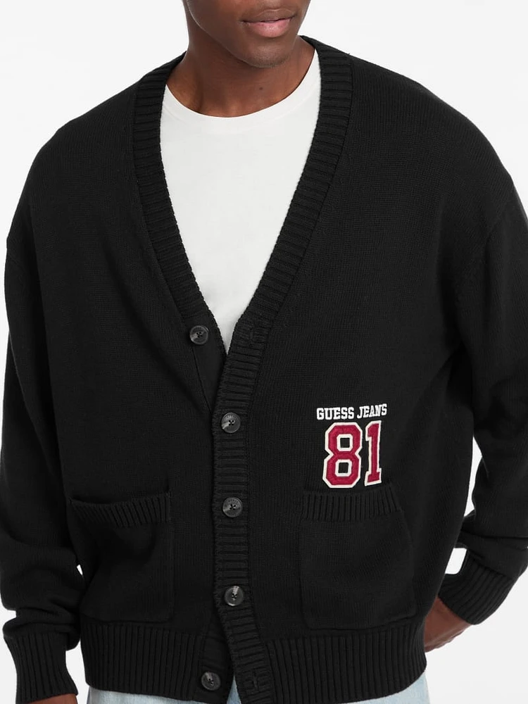Patch Cardigan