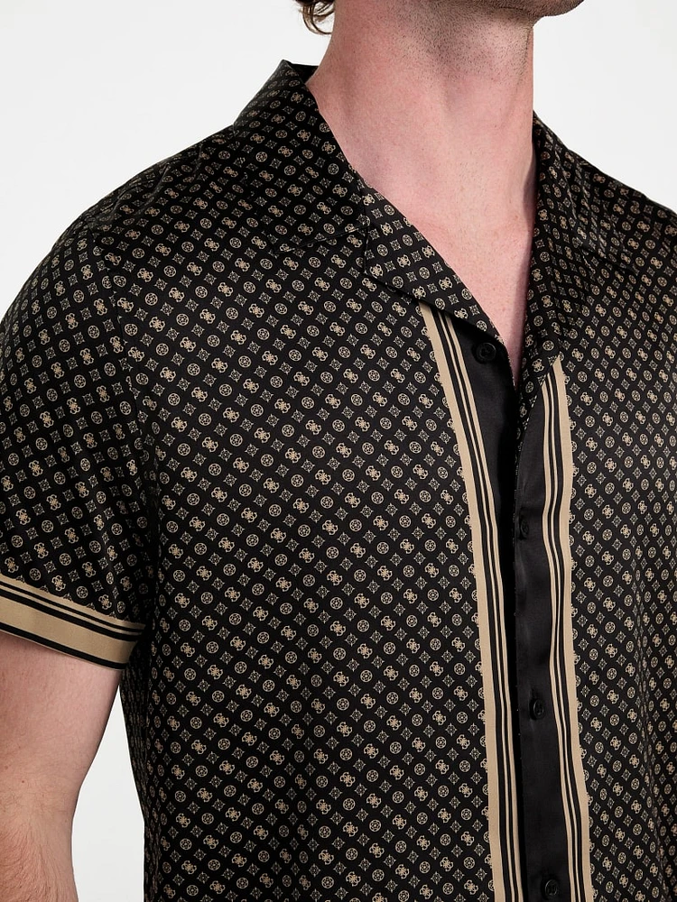Eco Peony Satin Shirt