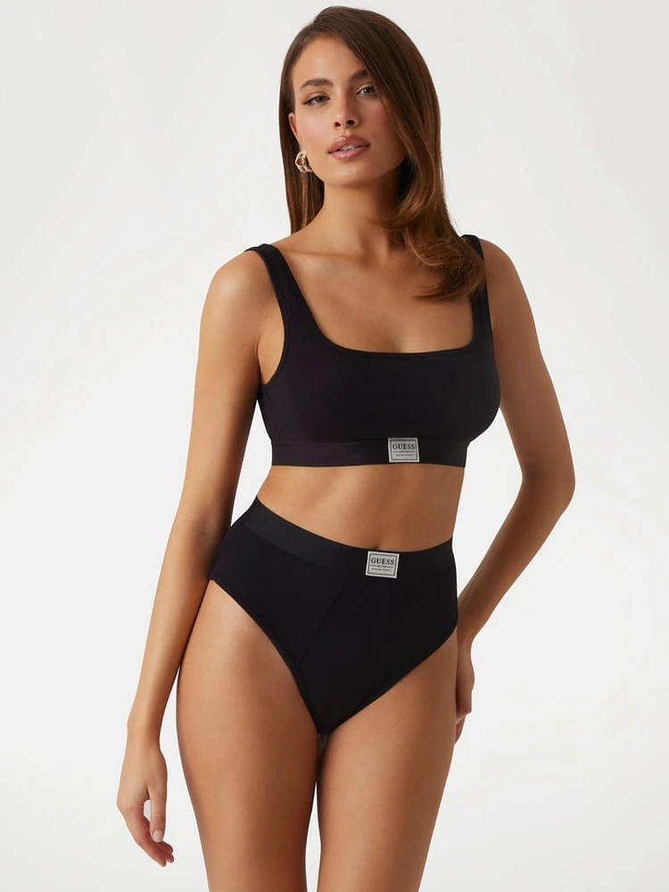 Eco Tessa Rib High-Waist Brazilian Panty