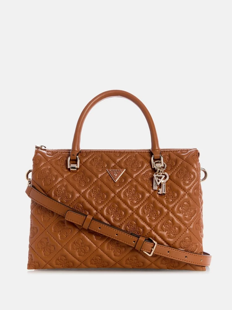 Eco Adelasia Quilted Logo Satchel