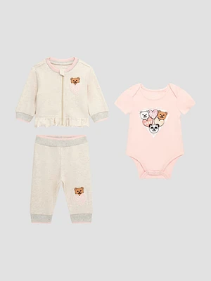 Bear Bodysuit and Sweat Set (0-12M)