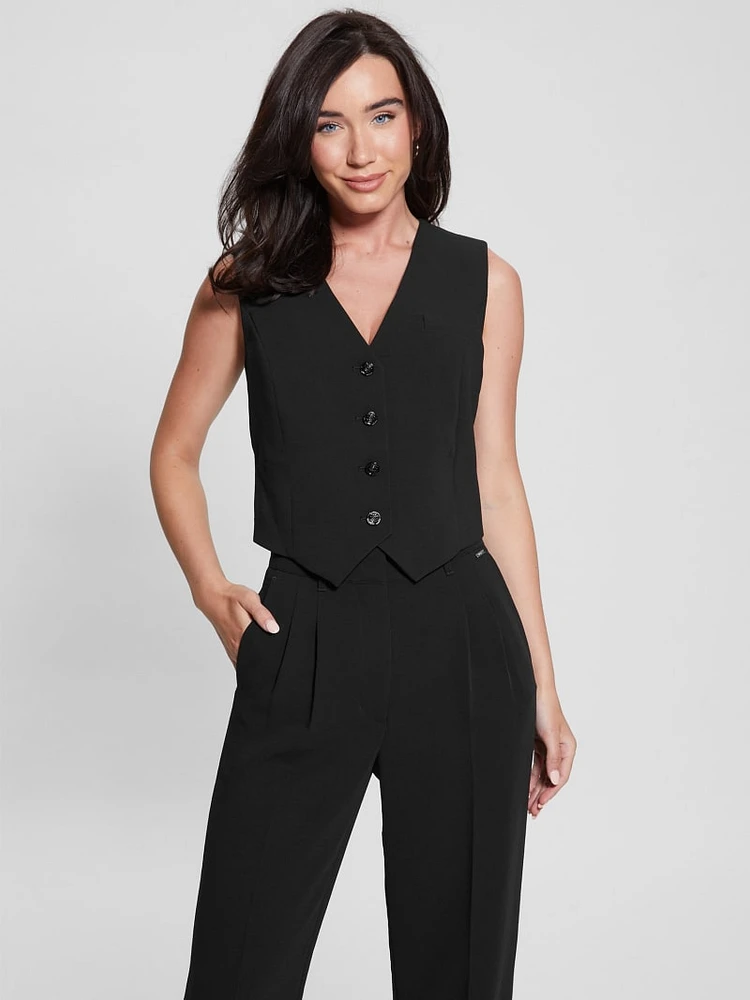 Dina Cropped Blazer Vest