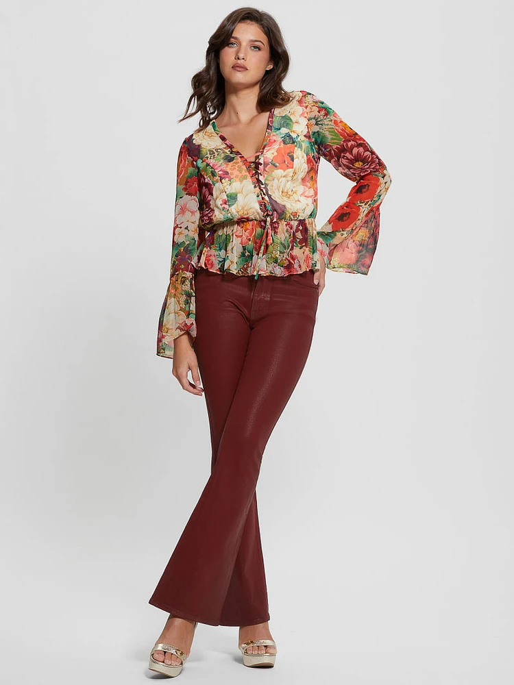 Eco Demi Lace-Up Top