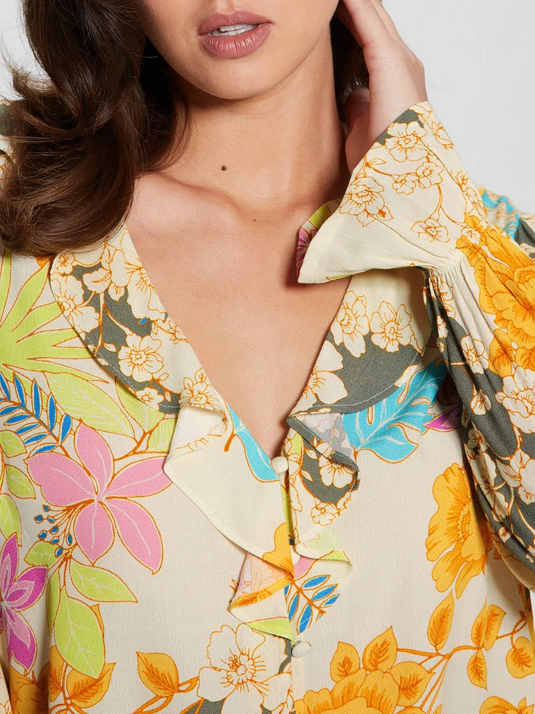 Toni Floral Crepe Top
