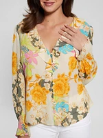 Toni Floral Crepe Top