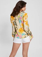 Toni Floral Crepe Top