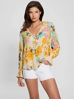 Toni Floral Crepe Top