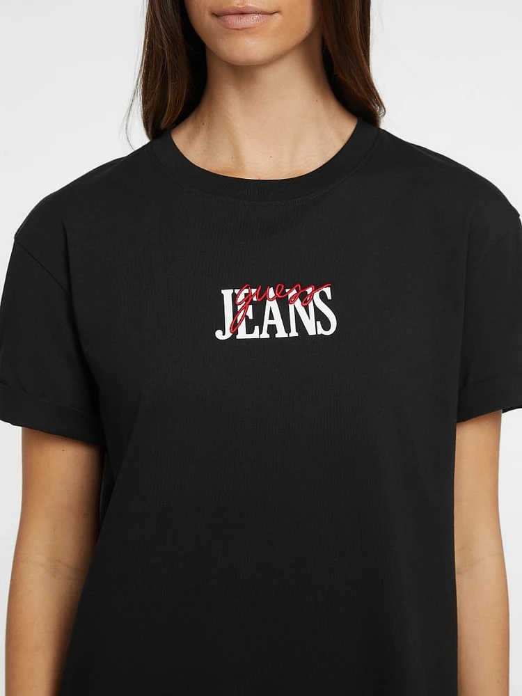 Oversized Mixed Logo Tee