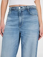 Eco Featherweight Braided Wide-Leg Jeans