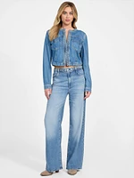 Eco Featherweight Braided Wide-Leg Jeans
