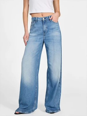 Eco Featherweight Bellflower Wide-Leg Jeans