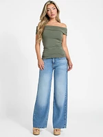 Sexy Denim Palazzo Jeans