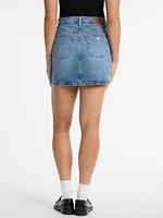 Eco Denim Mini Skirt