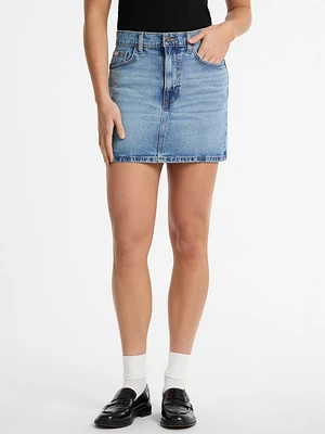 Eco Denim Mini Skirt