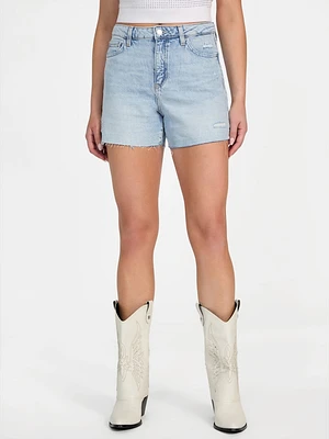 Eco Featherweight Relaxed Midi Denim Shorts