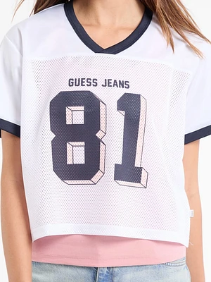 Eco 81 Varsity Boxy Crop Tee
