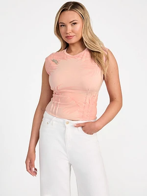 Eco Palm Leaf Corset Tee