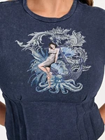 Eco Nautical or Nice Corset Tee