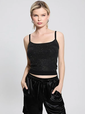 Khloe Rhinestone Sweater Tank